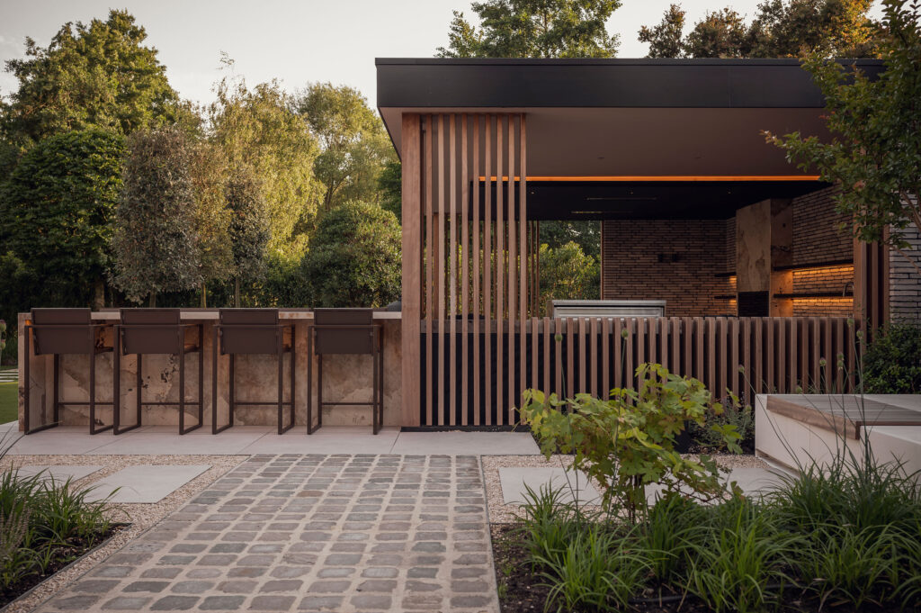 Overkapping buitenpracht zij aanzicht