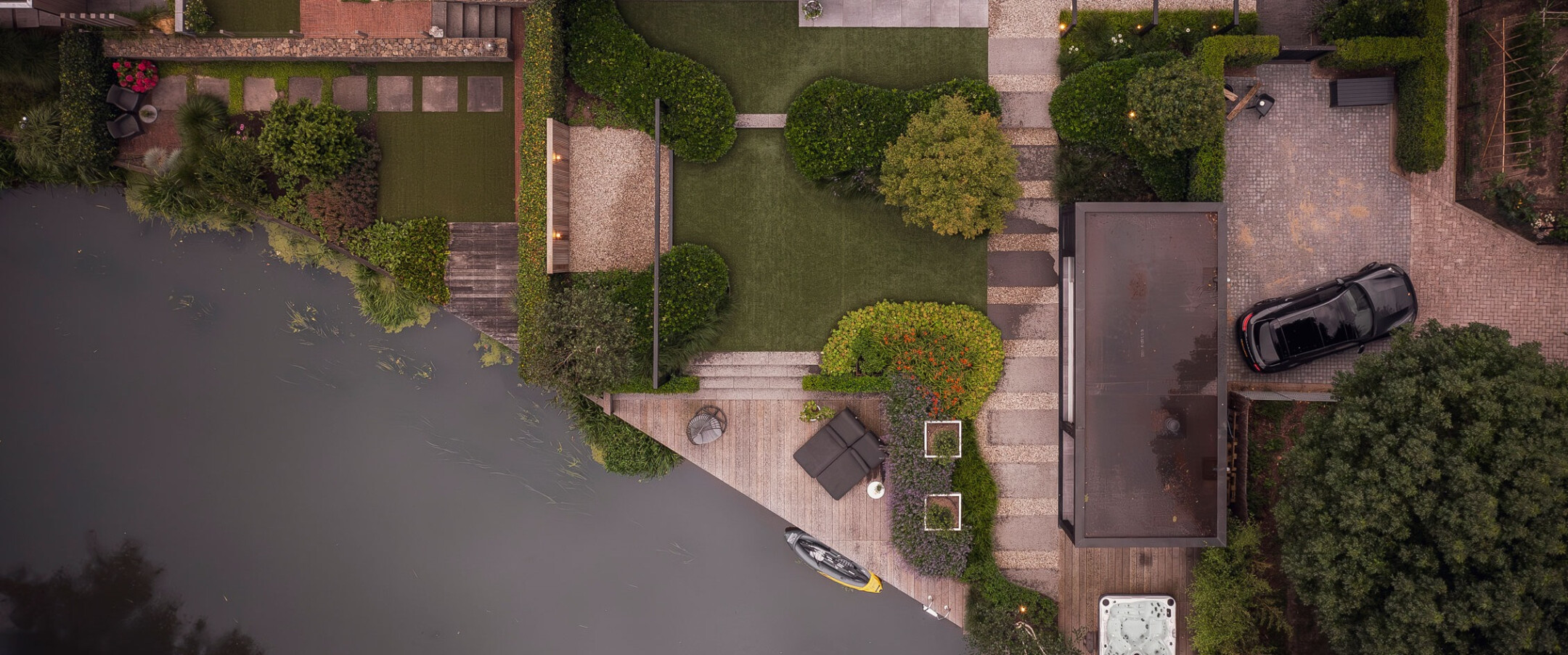 Boven aanzicht buitenpracht