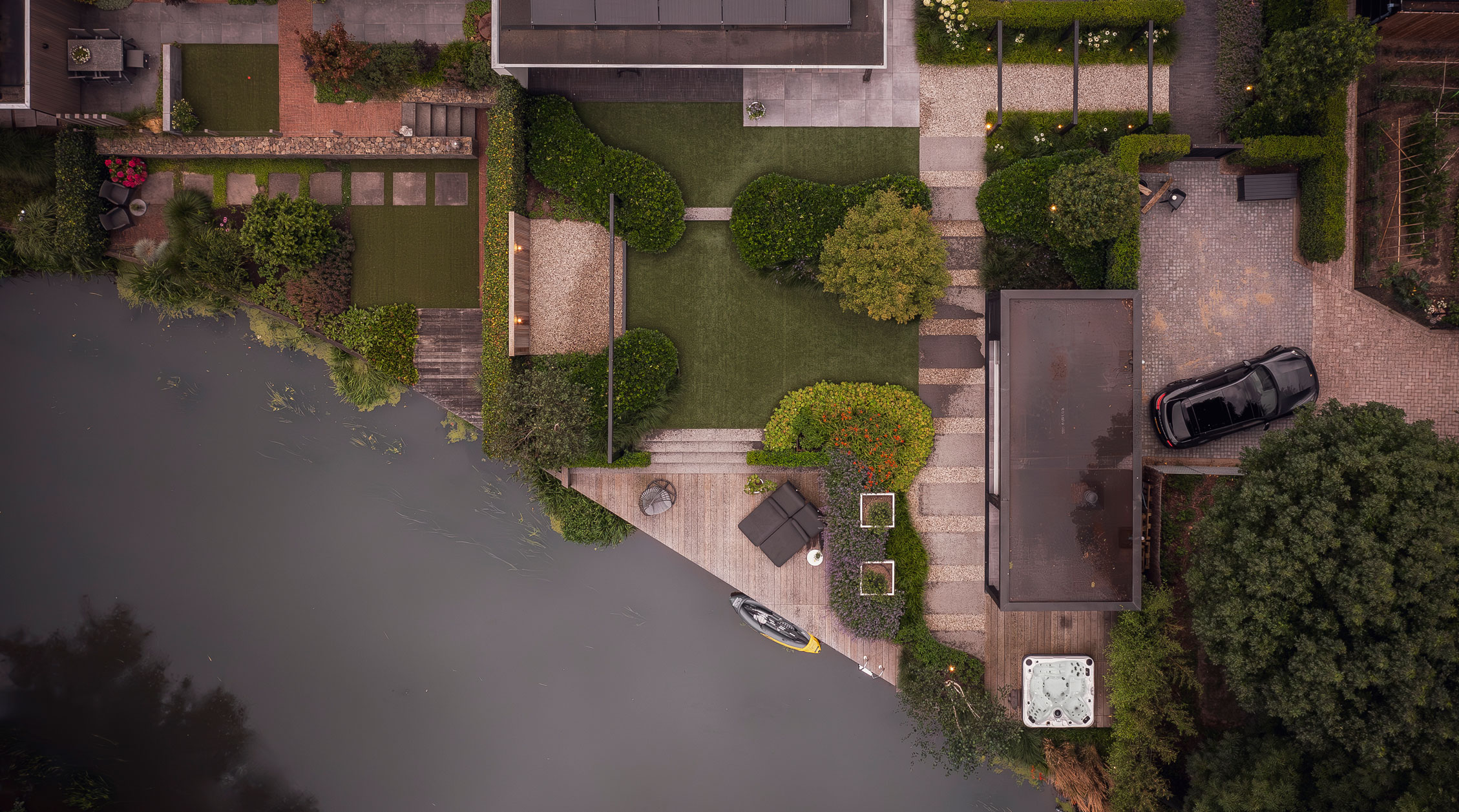 Buitenpracht overkapping met buitenkeuken