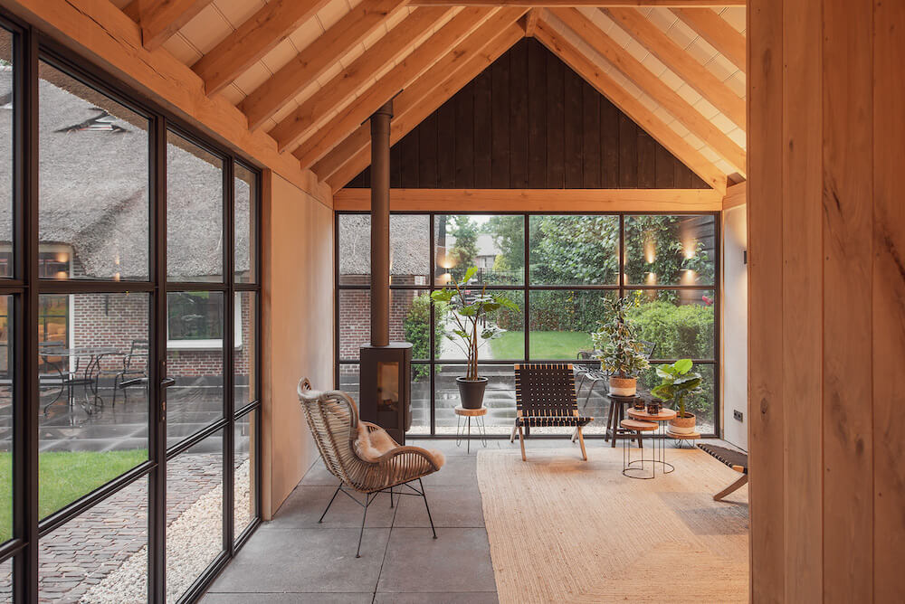 Houten veranda in Ede