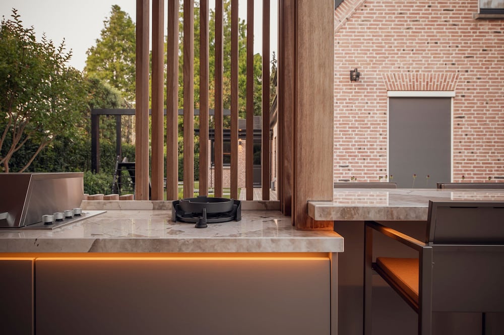 Overkapping met buitenkeuken