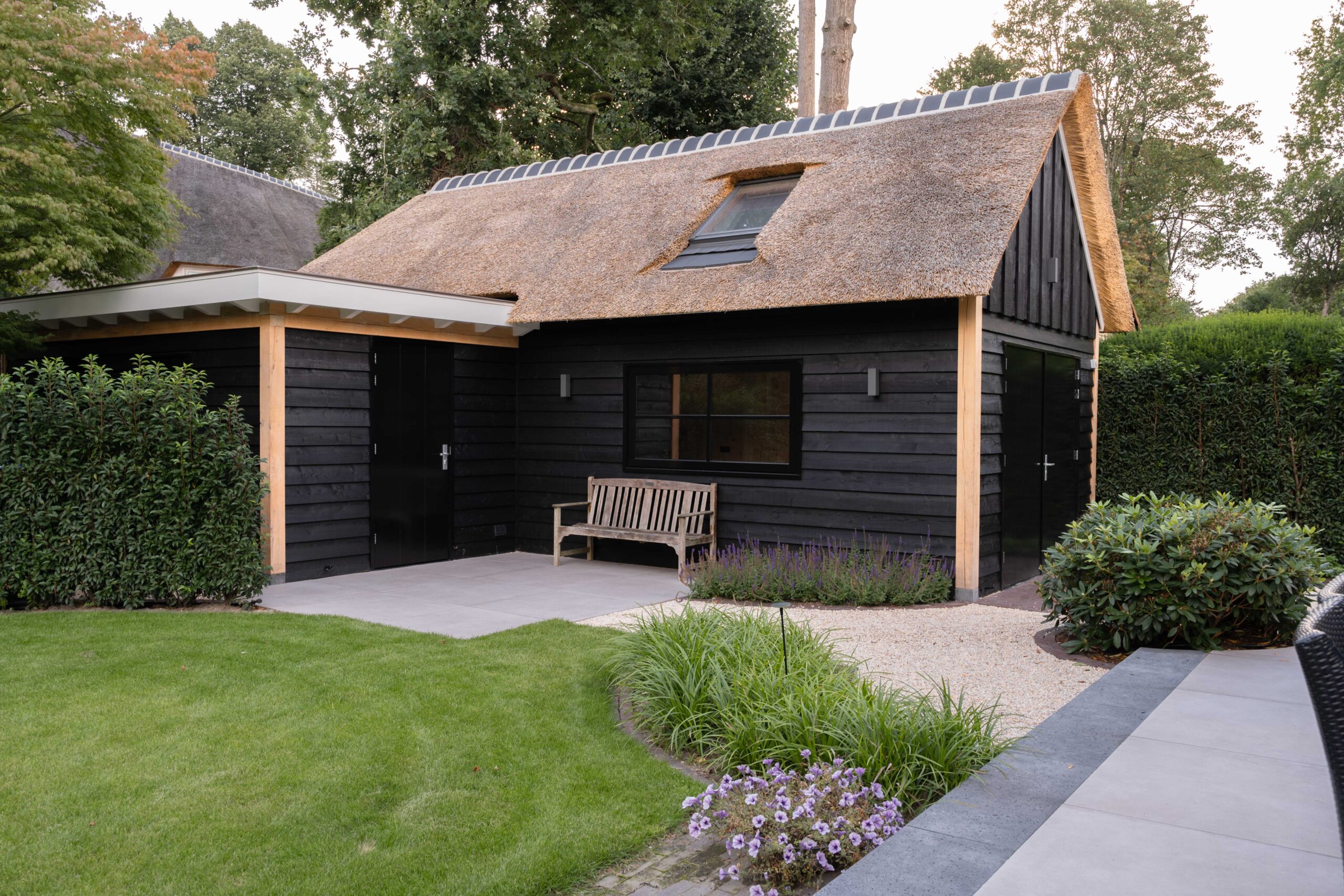 Rietgedekte schuur Blaricum