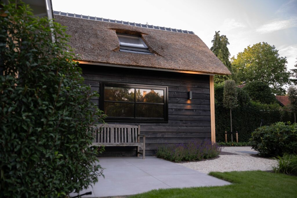 Rietgedekte schuur Blaricum