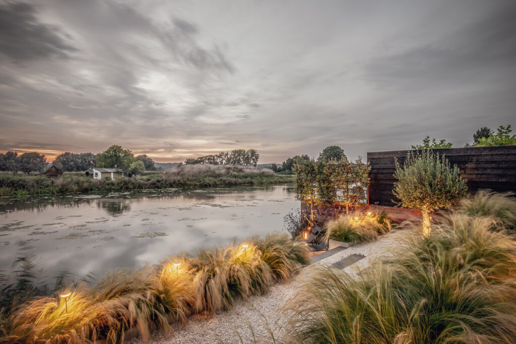 Tuin aan het water in Arnhem
