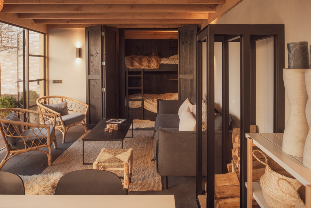 Gastenverblijf, bedstede, inrichting buitenpracht