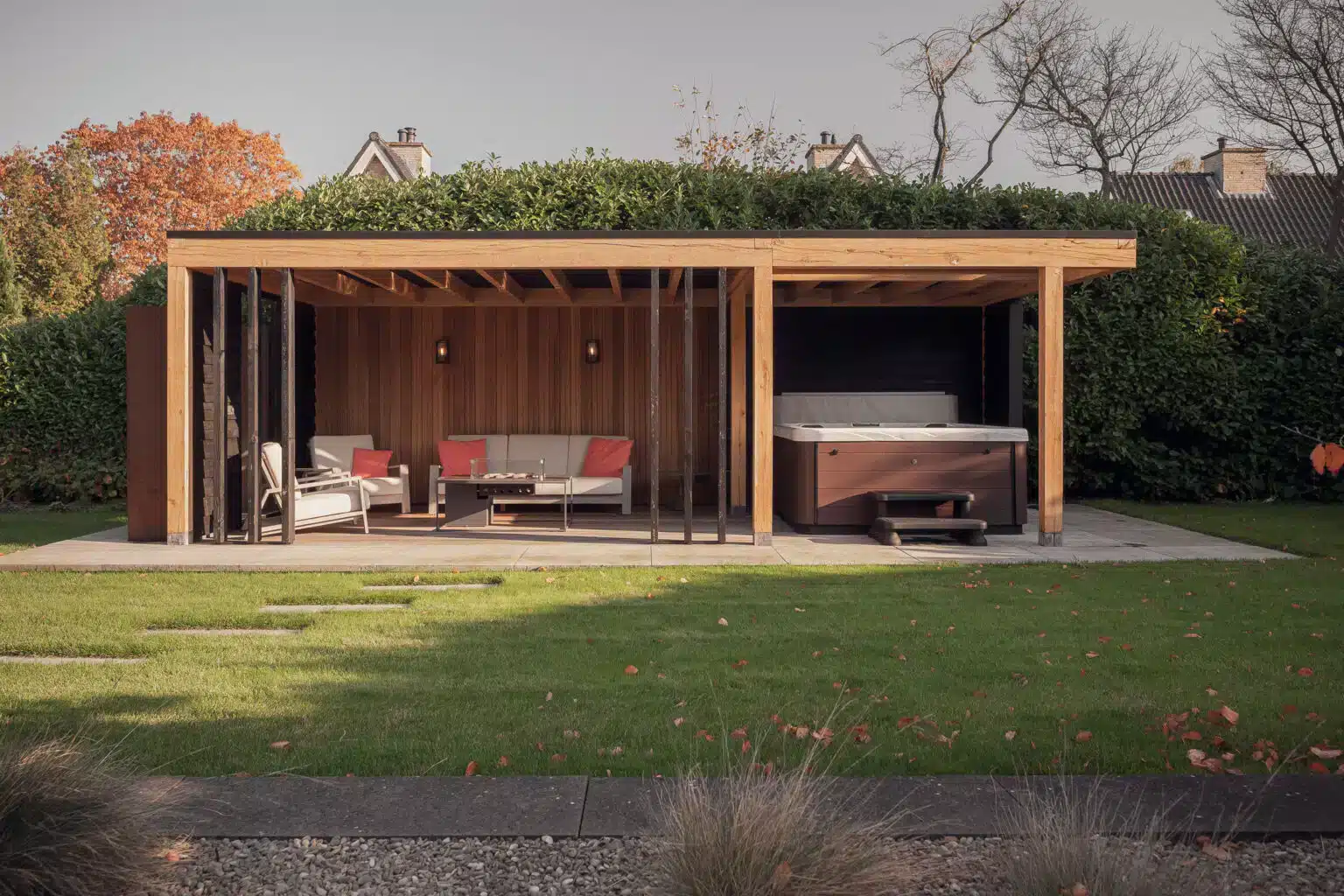 warme uitstraling douglas overkapping